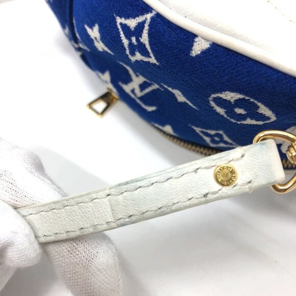 LOUIS VUITTON M46207 Monogram jacquard Palm Springs Mini Backpack blue - Picture 6 of 16